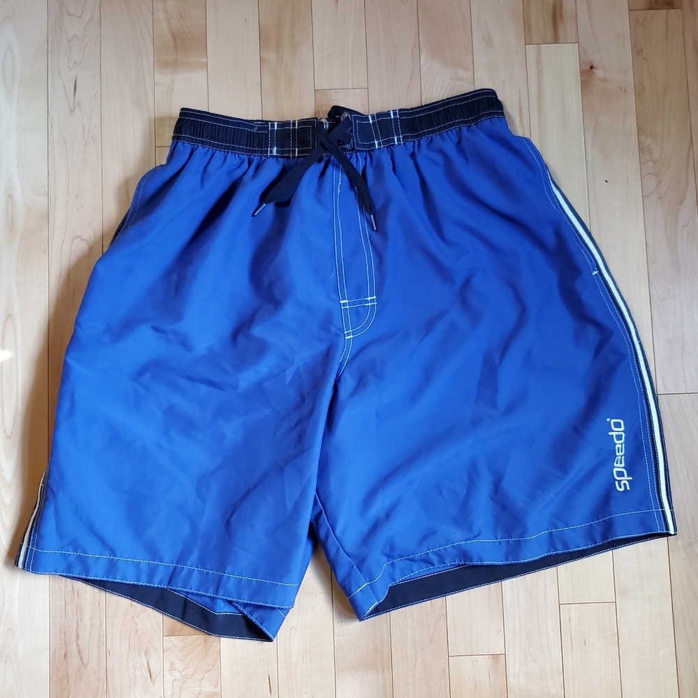 Speedo Blue Lined Swimsuit Size Large